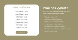 Pracovní Doba Kadeřnictví Šablony HTML5 A CSS3