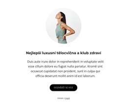 Luxusní Posilovna A Klub Zdraví - Webová Šablona