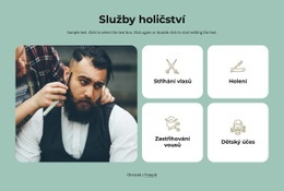 Bezplatné Stažení Šablony Html Pro Služby Holičství