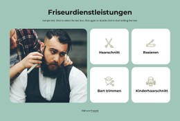 Friseurservice Einfache HTML-Vorlage Mit CSS