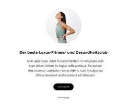 Luxuriöser Fitness- Und Gesundheitsclub - HTML Layout Builder