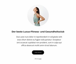 Produkt-Zielseite Für Luxuriöser Fitness- Und Gesundheitsclub