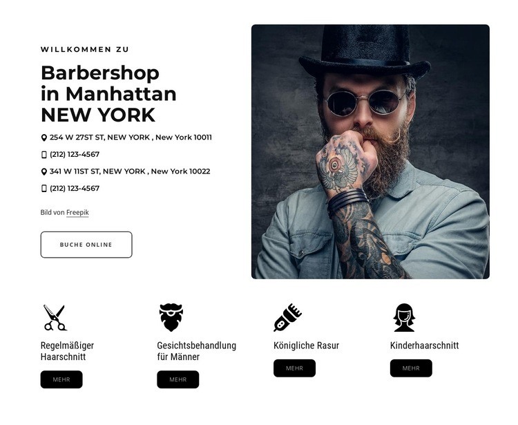 Bester Friseursalon Landing Page