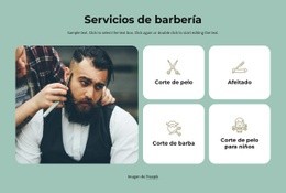 Servicio De Barbería - Creador De Sitios Web Sencillo