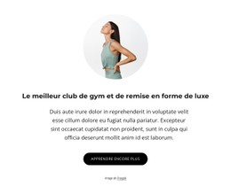 Gymnase De Luxe Et Club De Santé Modèle Pleine Largeur