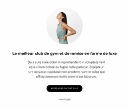 Gymnase De Luxe Et Club De Santé - Modèle HTML5 Réactif