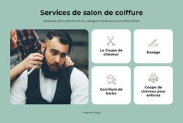 Service De Salon De Coiffure - Page De Destination