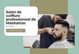 Superbe Page De Destination Pour Barbershops Près De Chez Vous À New York