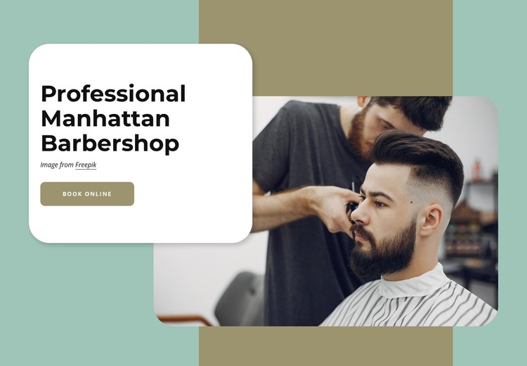 Barbershops near you in New York HTML Template