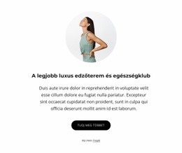 Luxus Edzőterem És Egészségklub - Websablon
