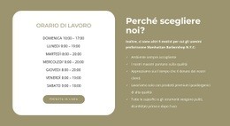 Orario Di Lavoro Del Barbiere - Modello HTML5 Professionale