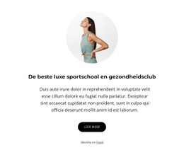 Luxe Sportschool En Healthclub Sjabloon Over De Volledige Breedte