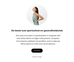 Luxe Sportschool En Healthclub - Exclusief WordPress-Thema
