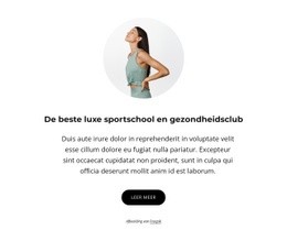 Luxe Sportschool En Healthclub - Gratis Website-Ontwerp