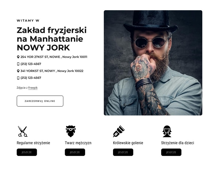 Najlepszy fryzjer Motyw WordPress