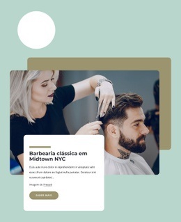 Barbearia Clássica - Design Criativo De Sites Multiuso