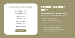 Horário De Funcionamento Da Barbearia Modelo HTML5 E CSS3