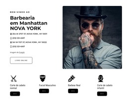 Melhor Barbearia - Modelo De Página HTML