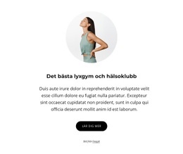 Lyxigt Gym Och Hälsoklubb – Gratis Webbdesign