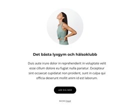 Lyxigt Gym Och Hälsoklubb - Webbmall