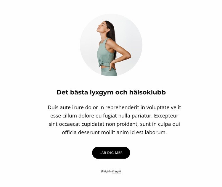 Lyxigt gym och hälsoklubb Mall