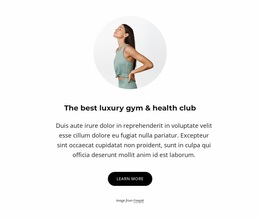 Luxury Gym And Health Club - Free Website Design