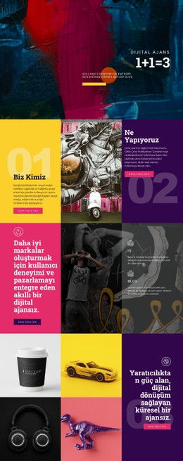 Sanat Olarak Grafiti Tek Sayfalı Web Sitesi