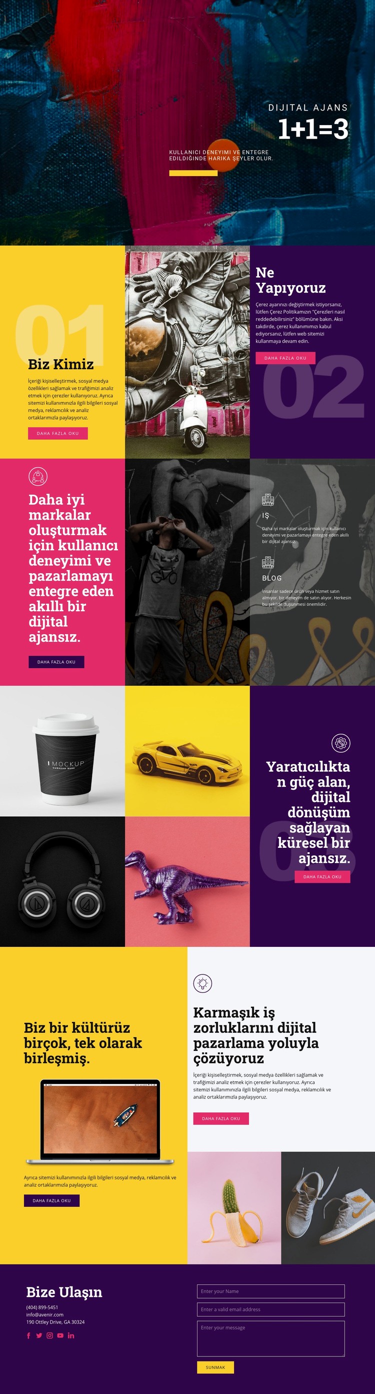 Sanat olarak grafiti Web Sitesi Oluşturucu Şablonları