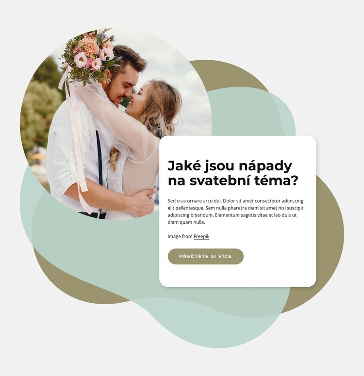 Nápady na svatební téma Šablona webové stránky