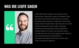 Seiten-HTML Für Geschäftsmeinung