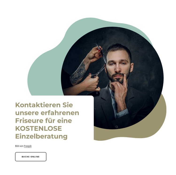 Unsere erfahrenen Friseure HTML Website Builder