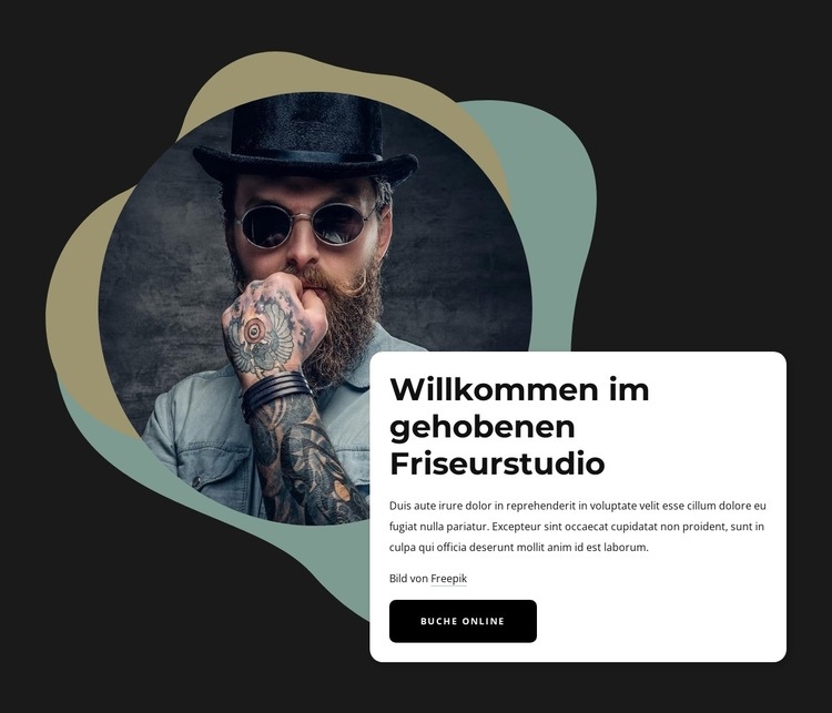 Friseurstudio Website Builder-Vorlagen