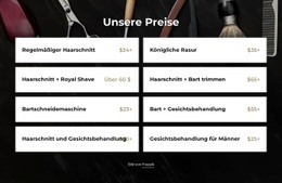 Unsere Friseurpreise - Zielseite Für Jedes Gerät