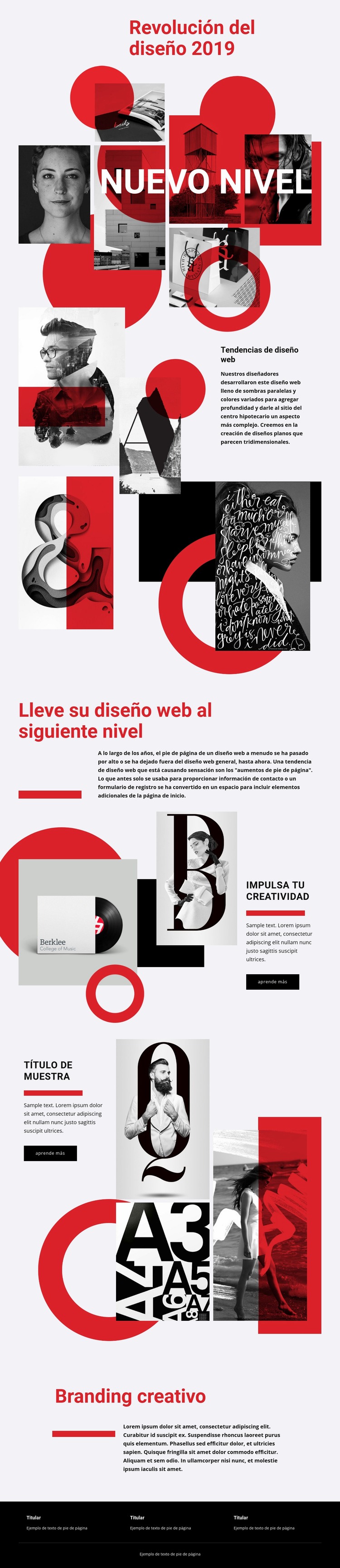 Descubriendo niveles de arte Creador de sitios web HTML