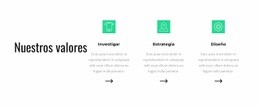Nuestros Valores - Diseño De Sitios Web Profesionales