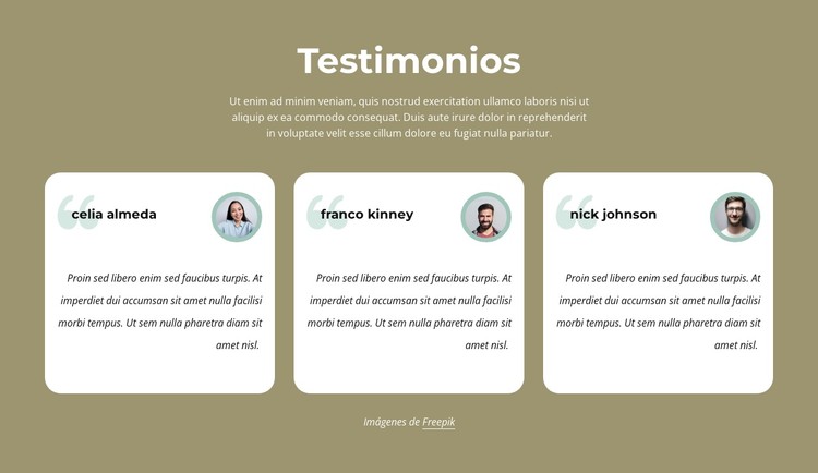 Testimonios sobre nuestros servicios de barbería Plantilla CSS