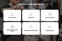 Servicios De Barbería - Mejor Plantilla HTML