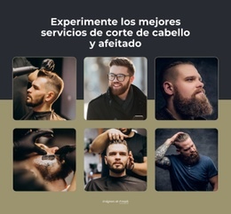 Cortes De Pelo, Afeitado Con Toalla Caliente, Recorte De Barba: Plantilla HTML5 Adaptable