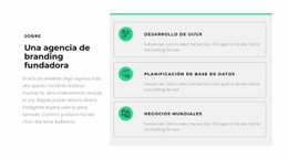 Plantilla De Página De Destino Para Creación De Una Línea De Negocio.