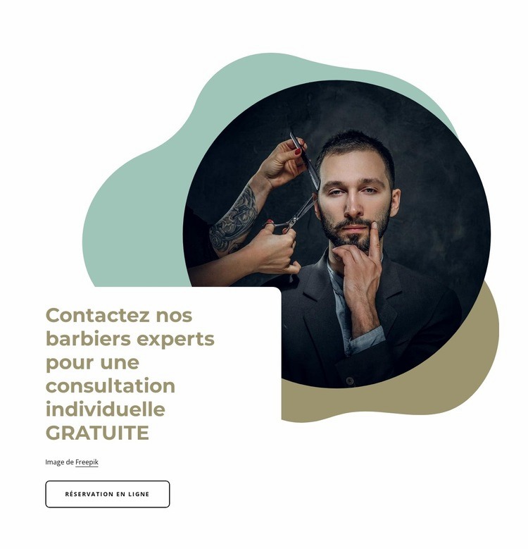 Nos barbiers experts Conception de site Web