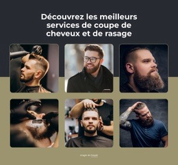 Coupes De Cheveux, Rasage À La Serviette Chaude, Taille De Barbe - HTML5 Website Builder