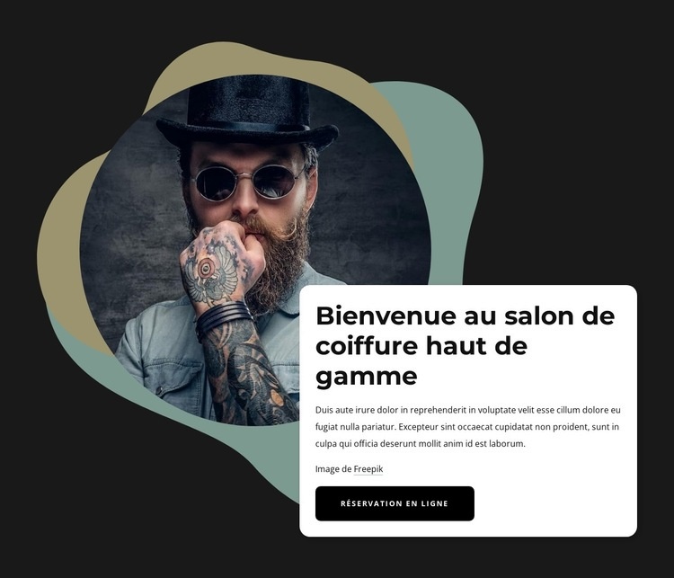 Salon de coiffure Créateur de site Web HTML