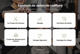 Maquette De Site Web Premium Pour Services De Salon De Coiffure