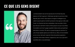 Avis D'Entreprise – Modèle De Site Web Personnel