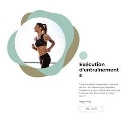 Entraînements De Course À Pied Modèle HTML CSS Réactif
