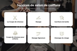 Conception De Site Web Pour Services De Salon De Coiffure