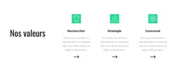 Nos Valeurs Modèle De Site Web CSS Gratuit