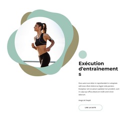 Entraînements De Course À Pied – Modèle De Site Web HTML