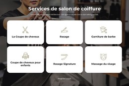 Services De Salon De Coiffure - Meilleur Modèle HTML