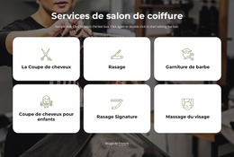 Services De Salon De Coiffure - Modèle Joomla Professionnel Gratuit